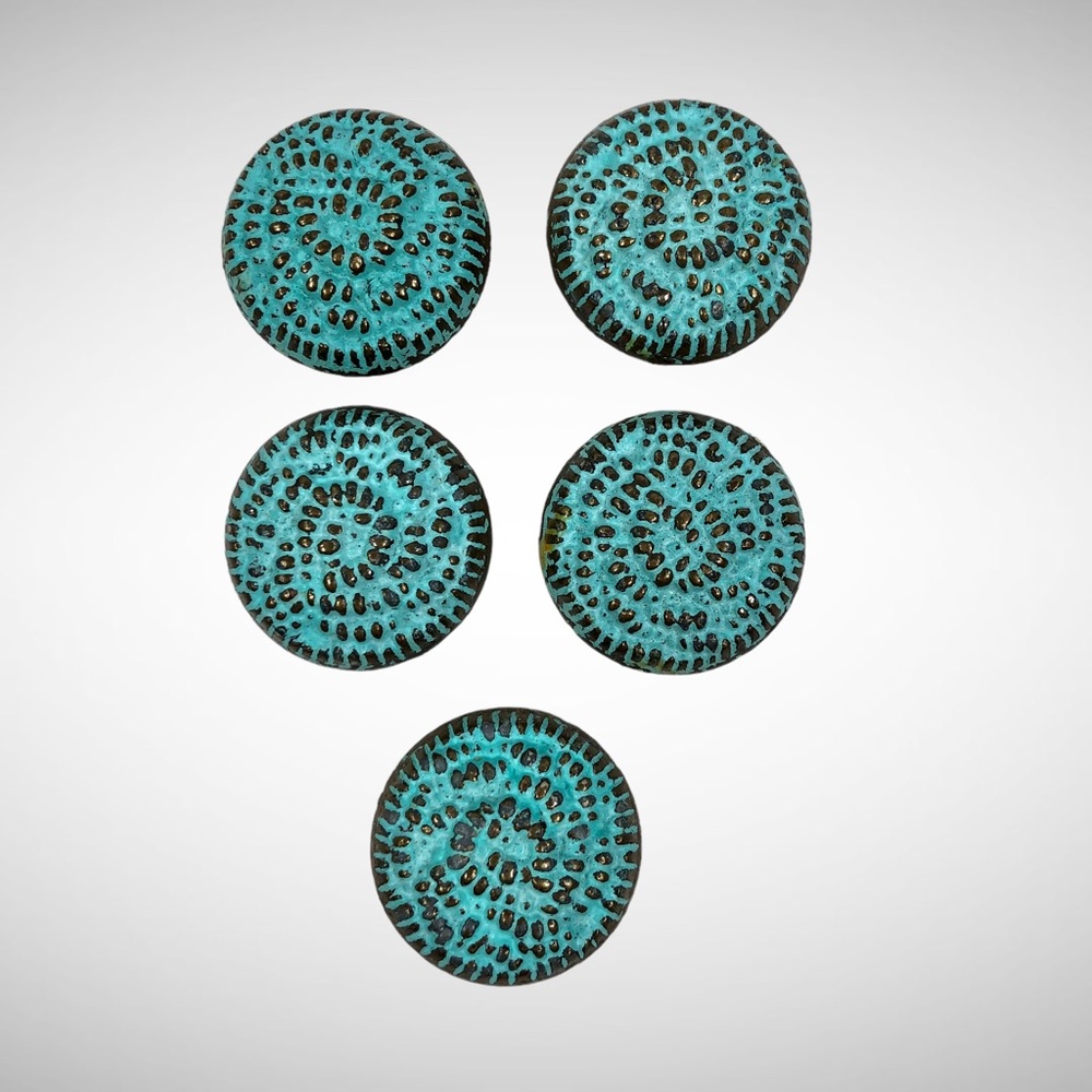 Vintage 1989 Couture Clickits Button Covers Pack of 5